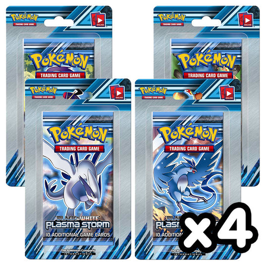 Pokemon - Black & White - Plasma Storm - Blister Booster Packs x4