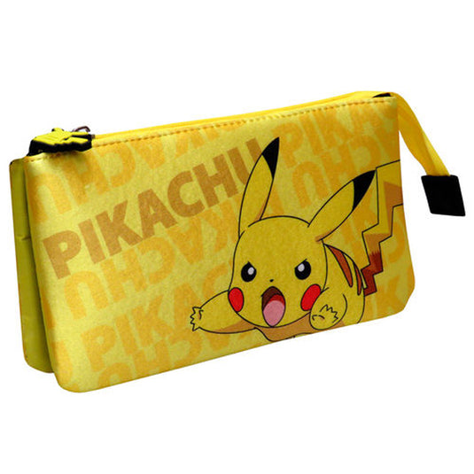 Pokemon - Pikachu Triple Pencil Case