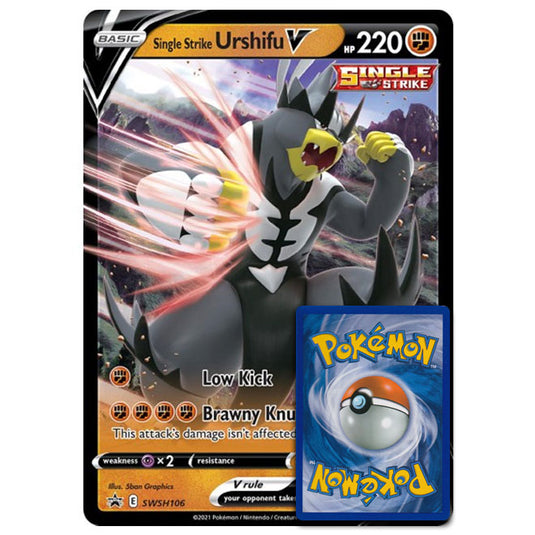 Pokemon - Single Strike Urshifu V - Oversized Promo Card (SWSH106)