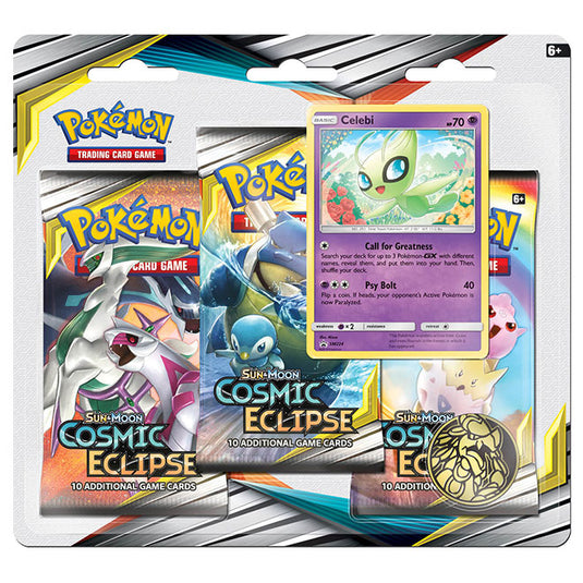 Pokemon - Sun & Moon - Cosmic Eclipse - 3 Pack Blister - Celebi