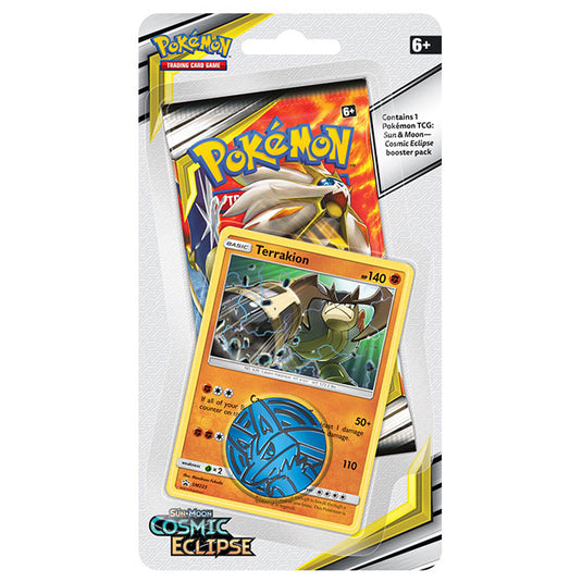 Pokemon - Sun & Moon - Cosmic Eclipse - Checklane Blister - Terrakion