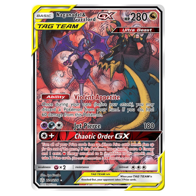 Pokemon - Sun & Moon - Cosmic Eclipse - Naganadel & Guzzlord-GX