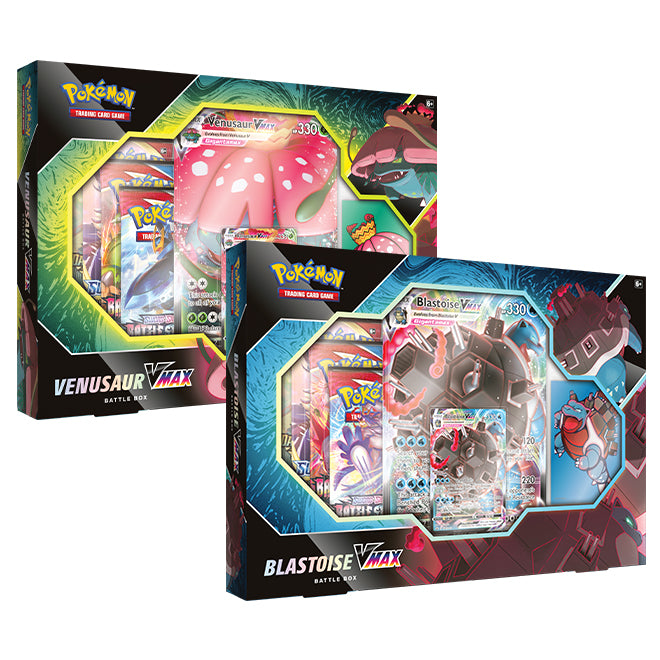 Pokemon - Blastoise & Venusaur VMAX Battle Boxes Pokemon - Blastoise & Venusaur VMAX Battle Boxes