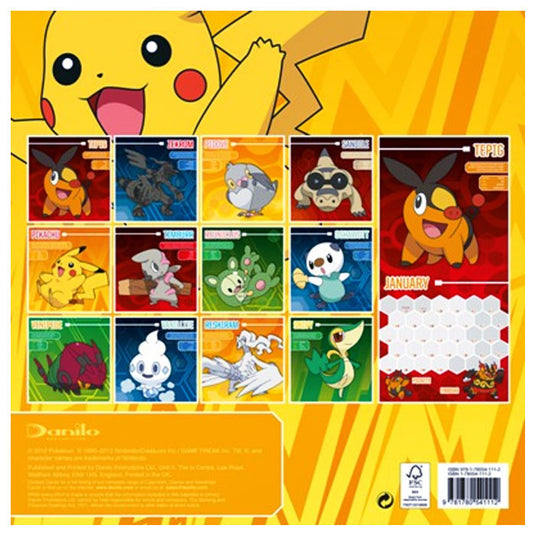 Official Pokemon 2013 Calendar