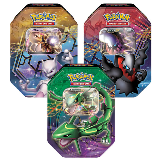 Pokemon - Black & White - Legendary EX Tins - Mewtwo EX, Darkrai EX & Rayquaza EX