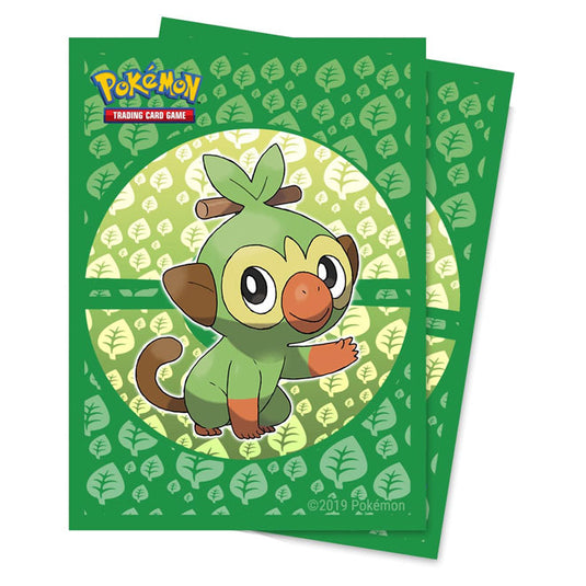 Ultra Pro - Deck Protector Sleeves - Pokemon Sword and Shield Galar Starters Grookey (65 Sleeves)