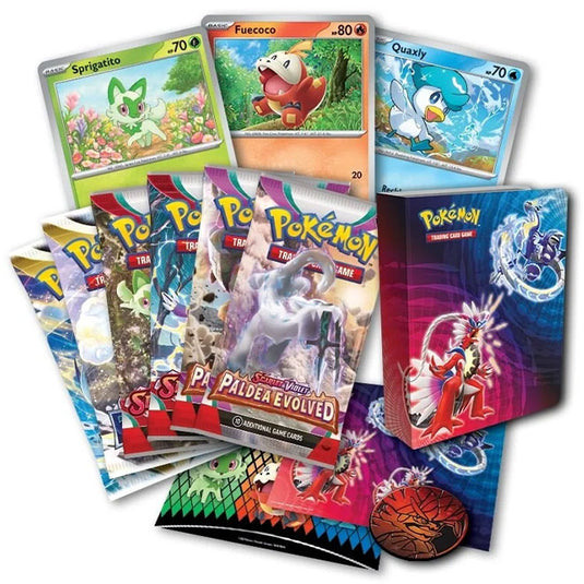 Collectors Chest, Booster Packs Sticker Sheets, Mini Portfolio Fuecoco Quaxly Sprigatitio