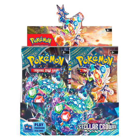 pokemon scarlet and violet stellar crown booster box front