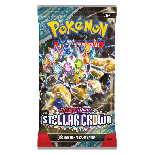 pokemon scarlet and violet stellar crown booster pack galvantula