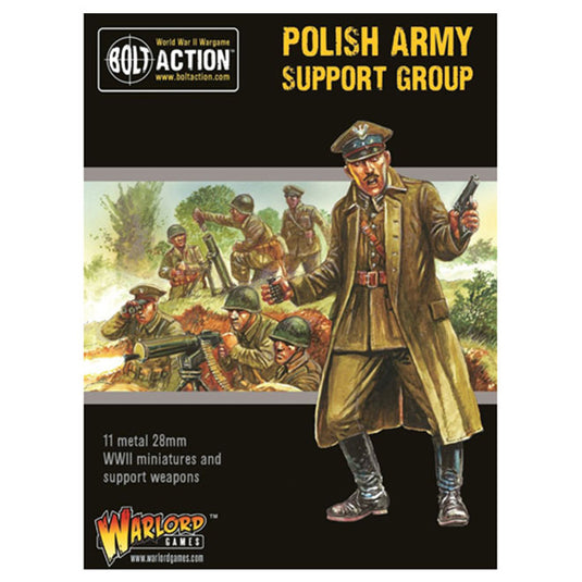 Bolt Action - Polish Army Support Group (HQ, Mortar & MMG)