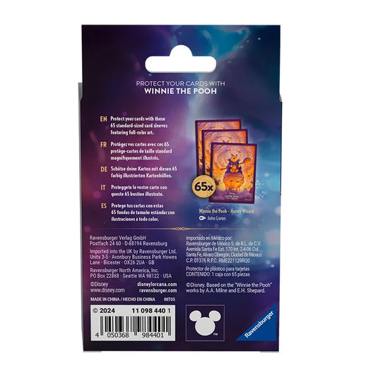 Lorcana - Azurite Sea - Winnie the Pooh - Card Sleeves (65 Sleeves)