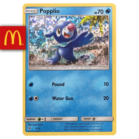 Pokemon - Popplio - McDonalds 2018 Promo 4/12