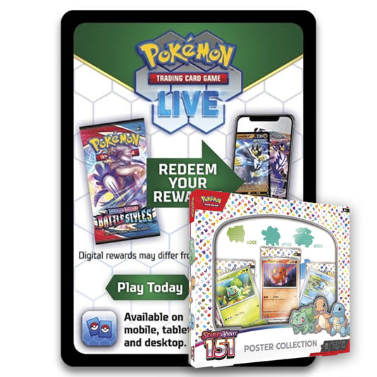 Pokemon - 151 - Poster Collection - Online Code Card