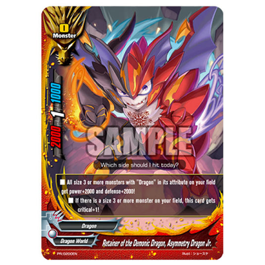 Future Card Buddyfight - Retainer of the Demonic Dragon, Asymmetry Dragon Jr. - PR/0200EN