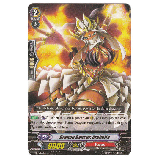Cardfight!! Vanguard Promo Card PR-0100 Dragon Dancer, Arabella