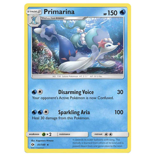 Pokemon - Sun & Moon - Base Set - Primarina - Theme Deck