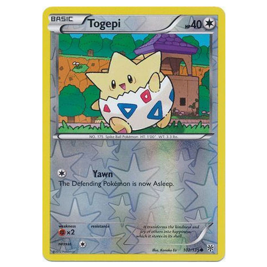 Pokemon - Black & White - Plasma Storm (Reverse Holo) - Togepi - 102/135