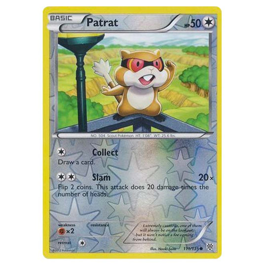 Pokemon - Black & White - Plasma Storm (Reverse Holo) - Patrat - 111/135