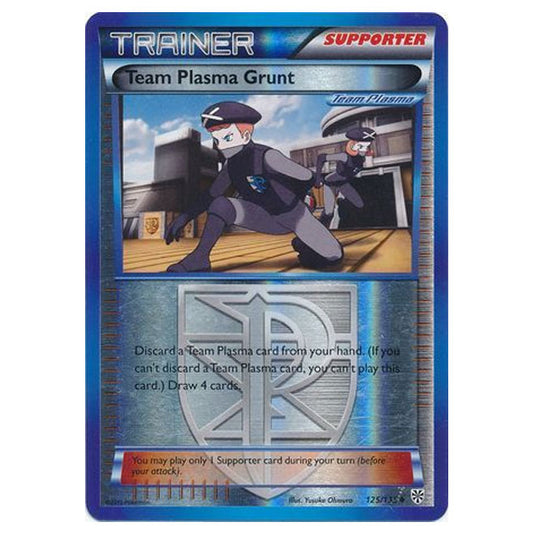 Pokemon - Black & White - Plasma Storm (Reverse Holo) - Team Plasma Grunt - 125/135
