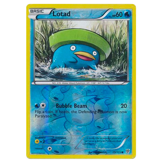 Pokemon - Black & White - Plasma Storm (Reverse Holo) - Lotad - 29/135