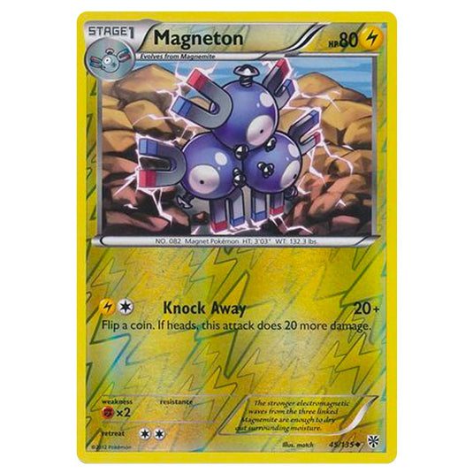 Pokemon - Black & White - Plasma Storm (Reverse Holo) - Magneton - 45/135
