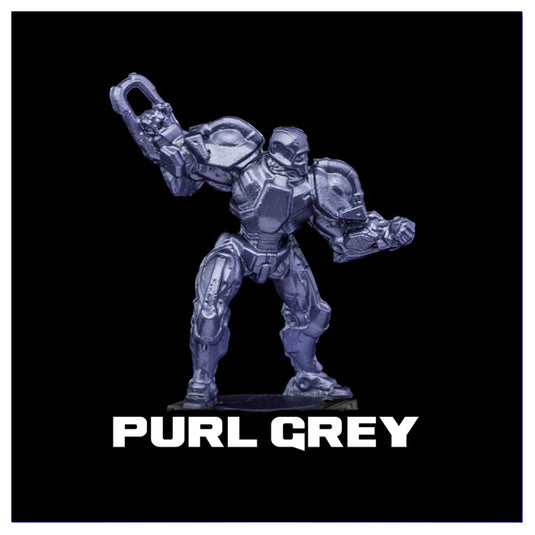 Turbo Dork Paints - Metallic Acrylic Paint 20ml Bottle - Purl Grey