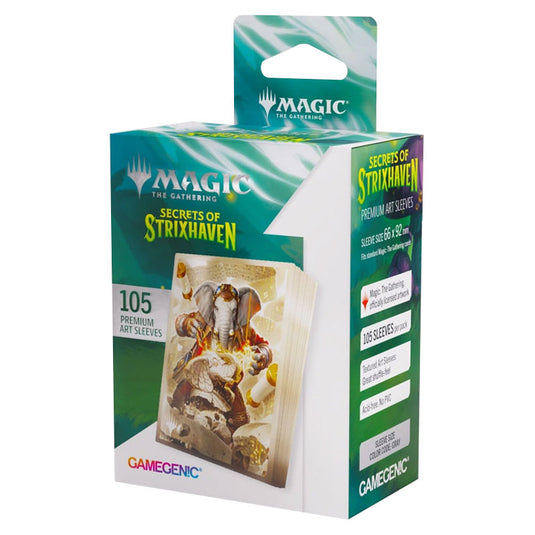 Gamegenic - Magic The Gathering - Secrets of Strixhaven - Premium Art Sleeves - Quintorius, History Chaser