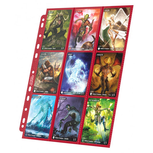 Ultimate Guard - 18-Pocket Pages - Side Loading Red (10)