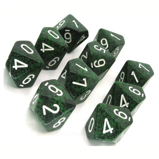 Chessex - Speckled Polyhedral D10 10-Dice Blocks - Recon