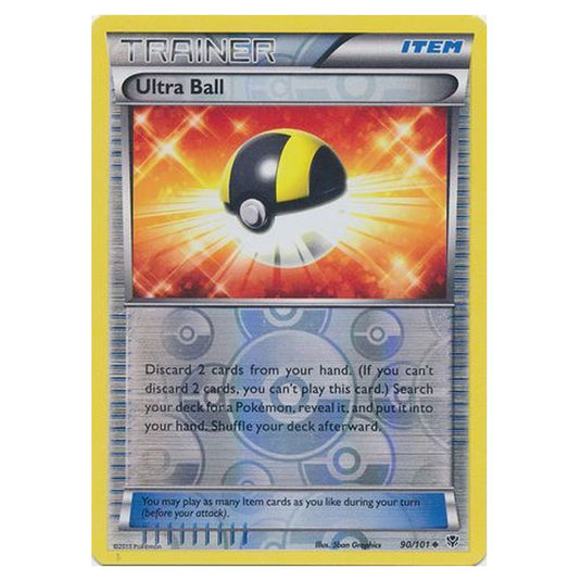Pokemon - Black & White - Plasma Blast - (Reverse Holo) Ultra Ball - 90/101