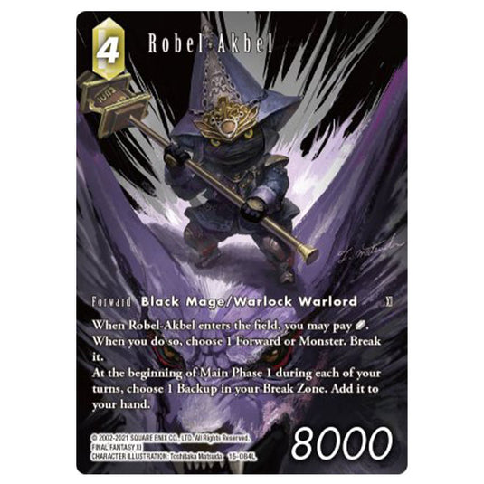 Final Fantasy - Opus 15 - Crystal Dominion - Full Art Foil - Robel-Akbel - (15-084L)