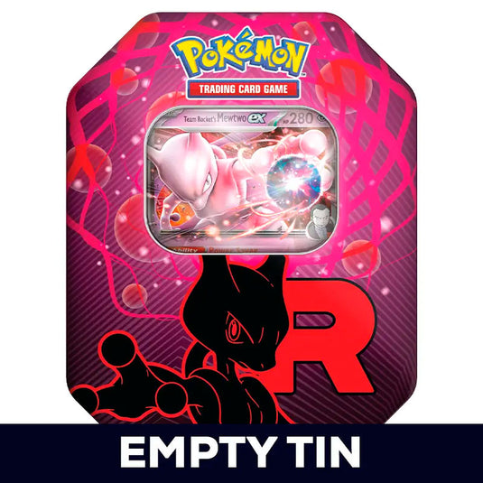 Pokemon - Scarlet & Violet - Team Rocket Tin - Team Rocket's Mewtwo ex - empty