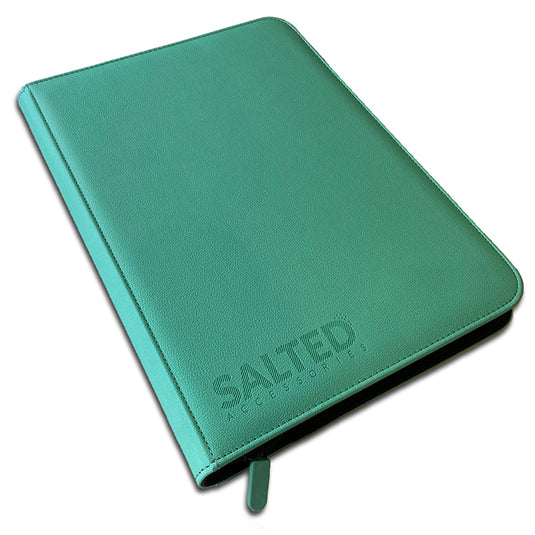 Salted Accessories - BASE Collection - 9-Pocket Zip Binder - Peppermint