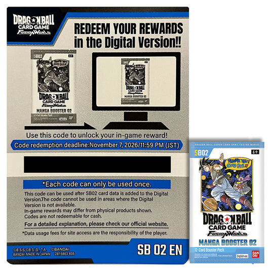 Dragon Ball Super Card Game - Fusion World - Manga Booster 02 - Online Code Card