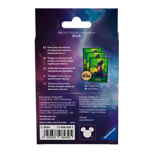 Lorcana - Azurite Sea - Scar - Card Sleeves (65 Sleeves)