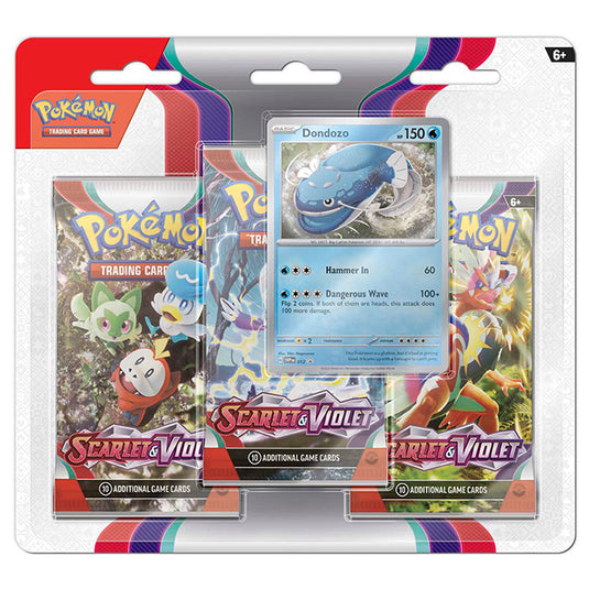 Pokemon - Scarlet & Violet - Base Set - 3 Pack Blister - Dondozo