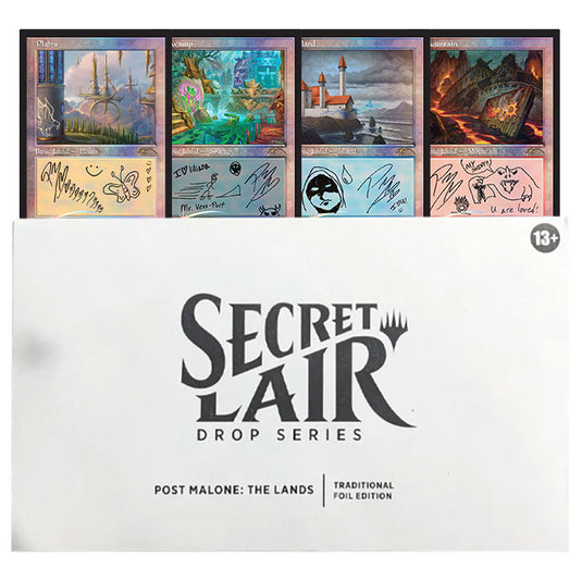 Magic the Gathering - Secret Lair - Drop Series - Post Malone - The Lands (Traditional Foil Edition)