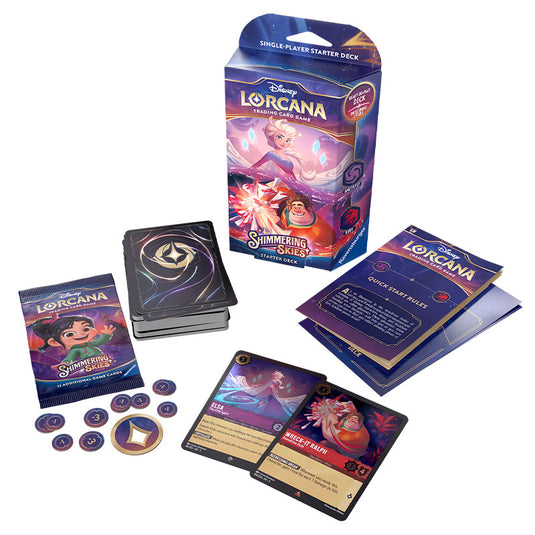 Shimmering Skies Starter Deck Elsa & Wreck It Ralph Contents