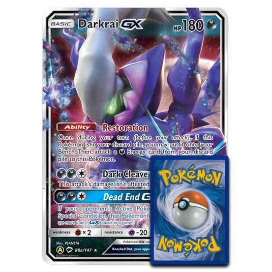 Pokemon - Sun & Moon - Burning Shadows - Darkrai-GX - 88a/147 (Oversized Promo)