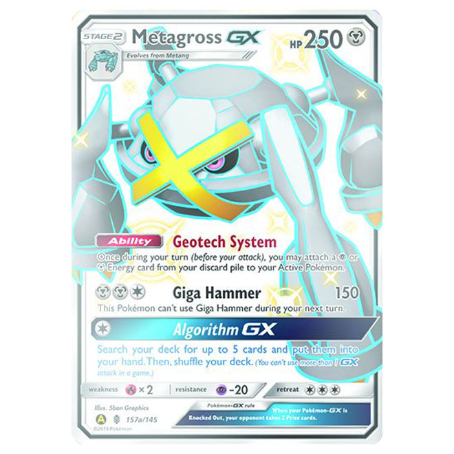 Pokemon - Hidden Fates - Shiny Metagross-GX Pokemon - Hidden Fates - Shiny Metagross-GX