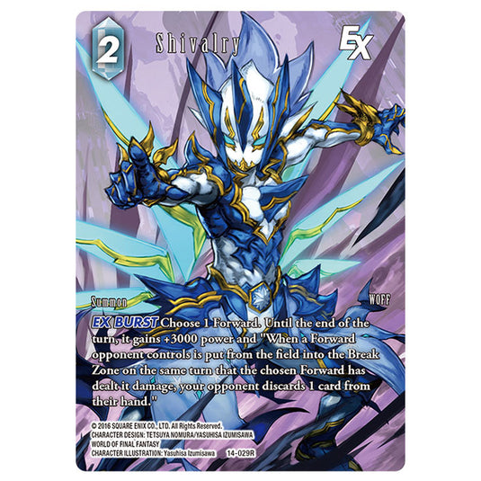 Final Fantasy - Opus 14 - Shivalry - Full Art Foil - (14-029R)