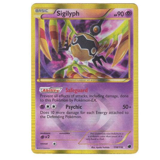 Pokemon - Black & White - Plasma Freeze - Sigilyph - 118/116