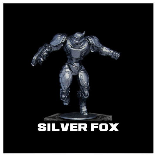 Turbo Dork Paints - Metallic Acrylic Paint 20ml Bottle - Silver Fox