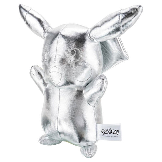 Pokemon - Plush Figure - 25th anniversary - Silver - Pikachu - 12 Inch