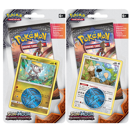 Pokemon - Sun & Moon - Burning Shadows - Jangmo-o & Komala Checklane Blister