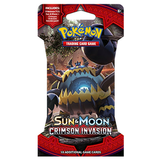 Pokemon - Sun & Moon - Crimson Invasion - Sleeved Booster