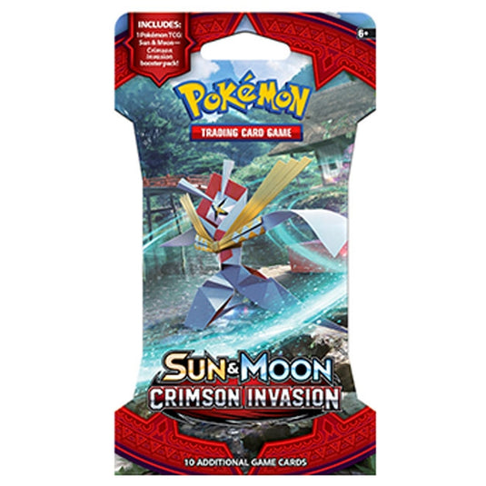 Pokemon - Sun & Moon - Crimson Invasion - Sleeved Booster