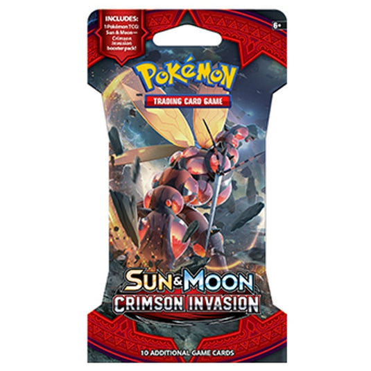 Pokemon - Sun & Moon - Crimson Invasion - Sleeved Booster
