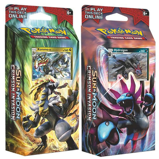 Pokemon - Sun & Moon - Crimson Invasion - Theme Deck Set (Hydreigon & Kommo-o)