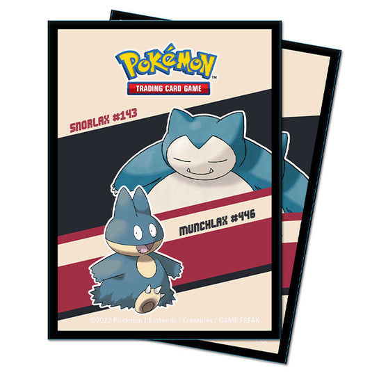Ultra Pro - Deck Protector Sleeves - Pokemon Snorlax & Munchlax (65 Sleeves)